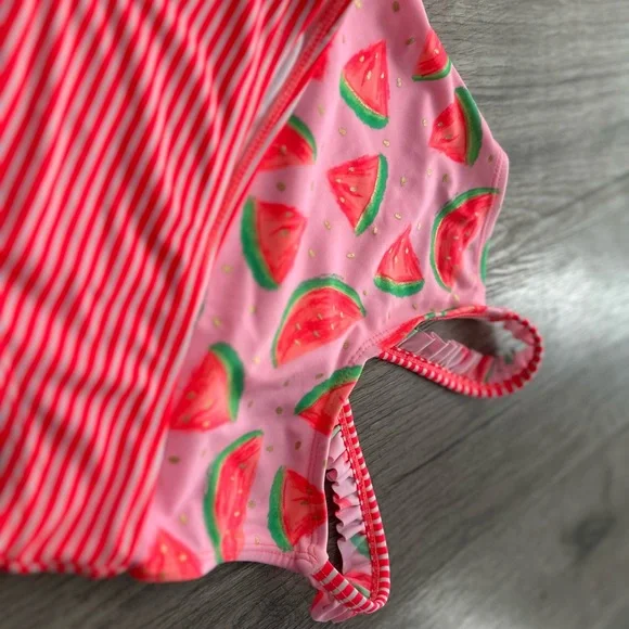 Cat & Jack Pink Watermelon Swimsuit - Picture 2 of 5